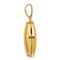 14K Yellow Gold Plain Oval Locket Pendant Jewelry 18.6mm x 10.8mm